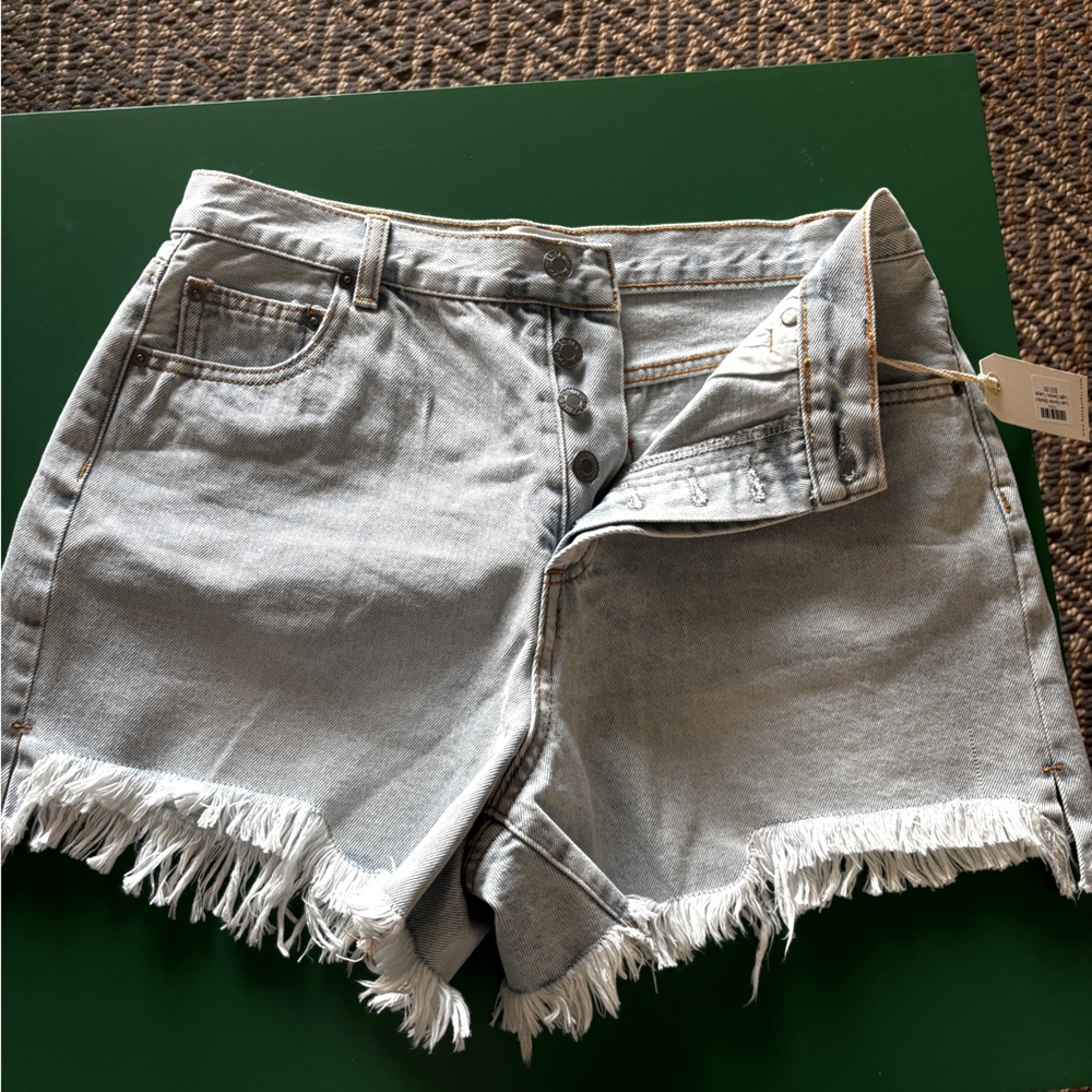 By Together frayed denim shorts
